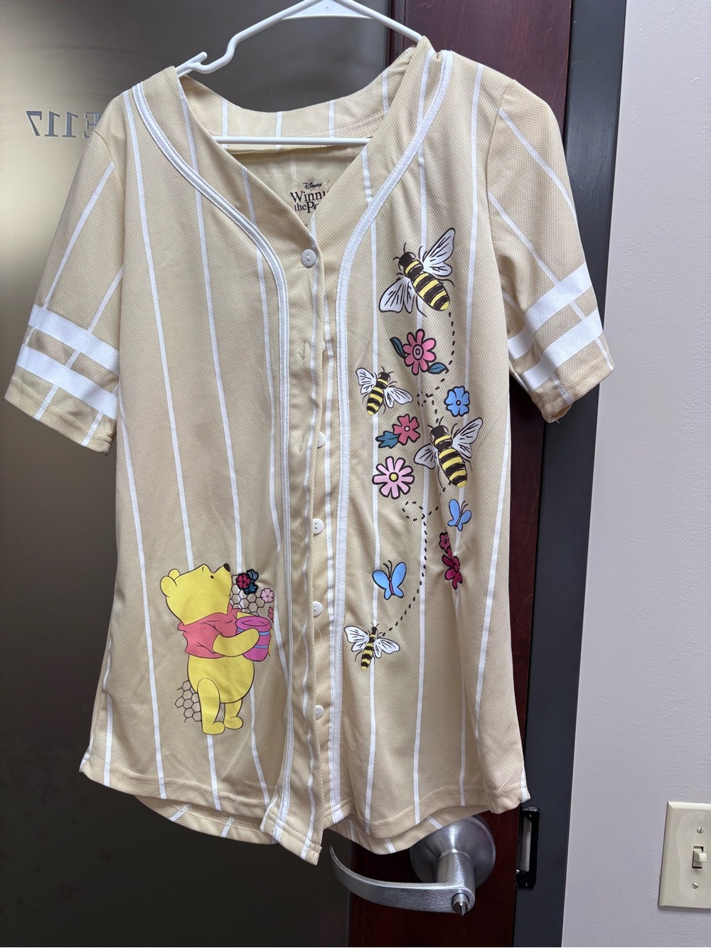 Disney Winnie the Pooh Baseball Jersey Jr Size XL